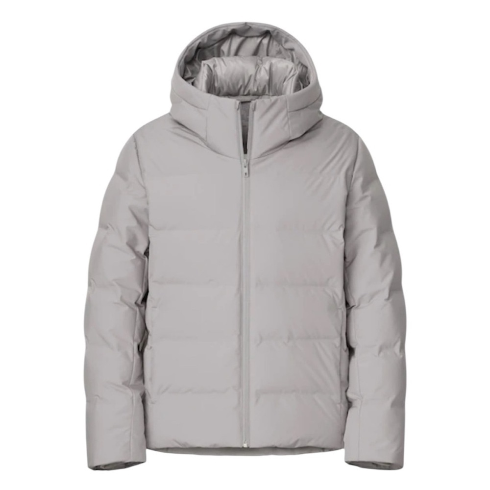 🆕 UNIQLO Uniqlo Light Gray Mens Puffer Winter Jacket Size XS